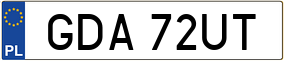 Trailer License Plate